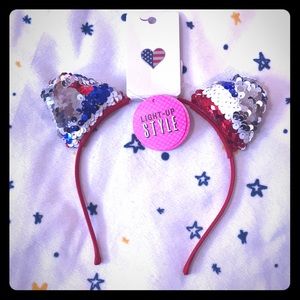 🎀5 for $25🎀 NWT Sequin Headband Red/White/Blue